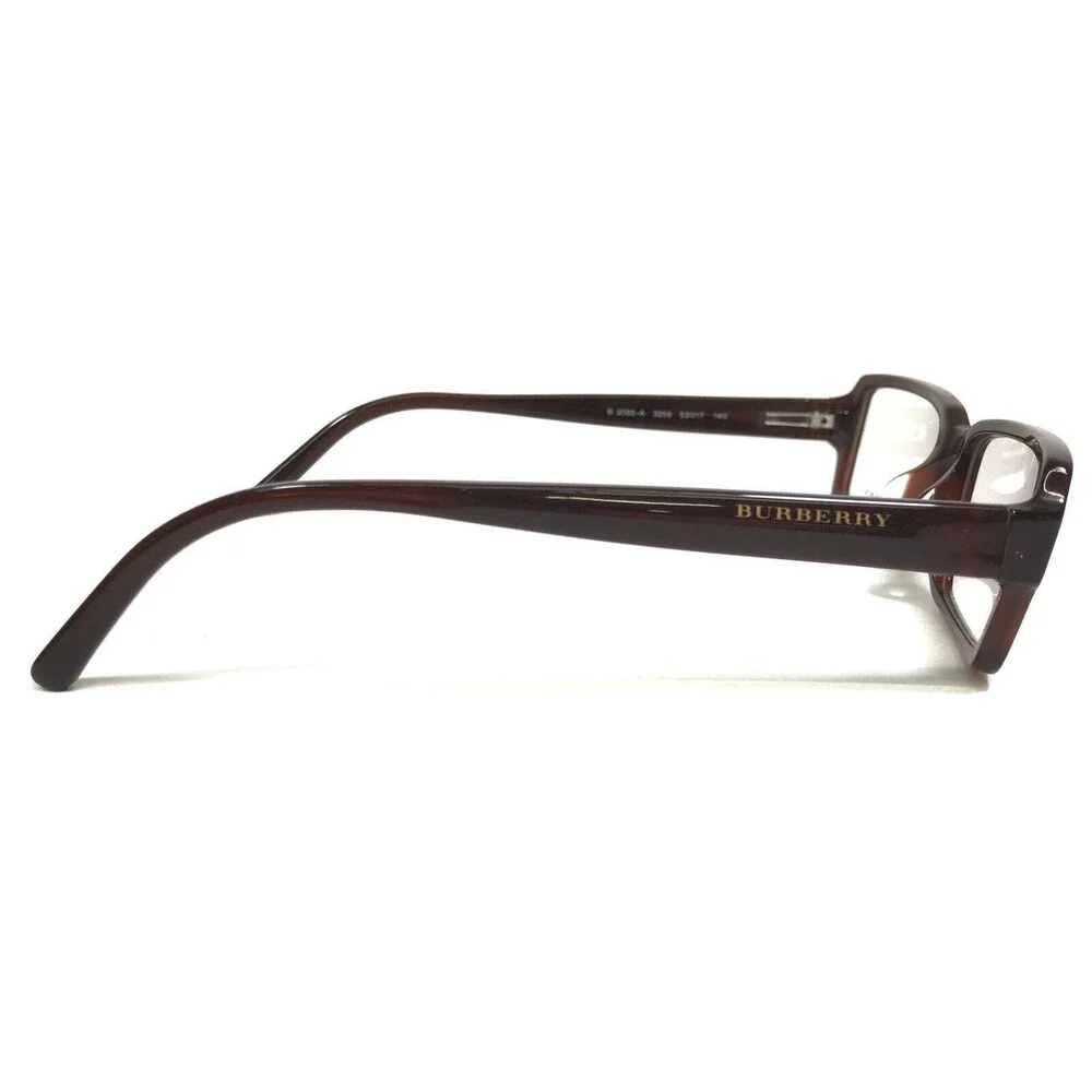 Burberry Eyeglasses Frames B2093-A 3256 Brown Rectangular Full Rim 53-17-140